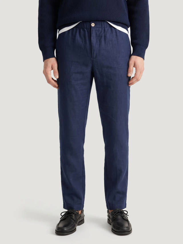 Pantaloni eleganti in 100% lino europeo