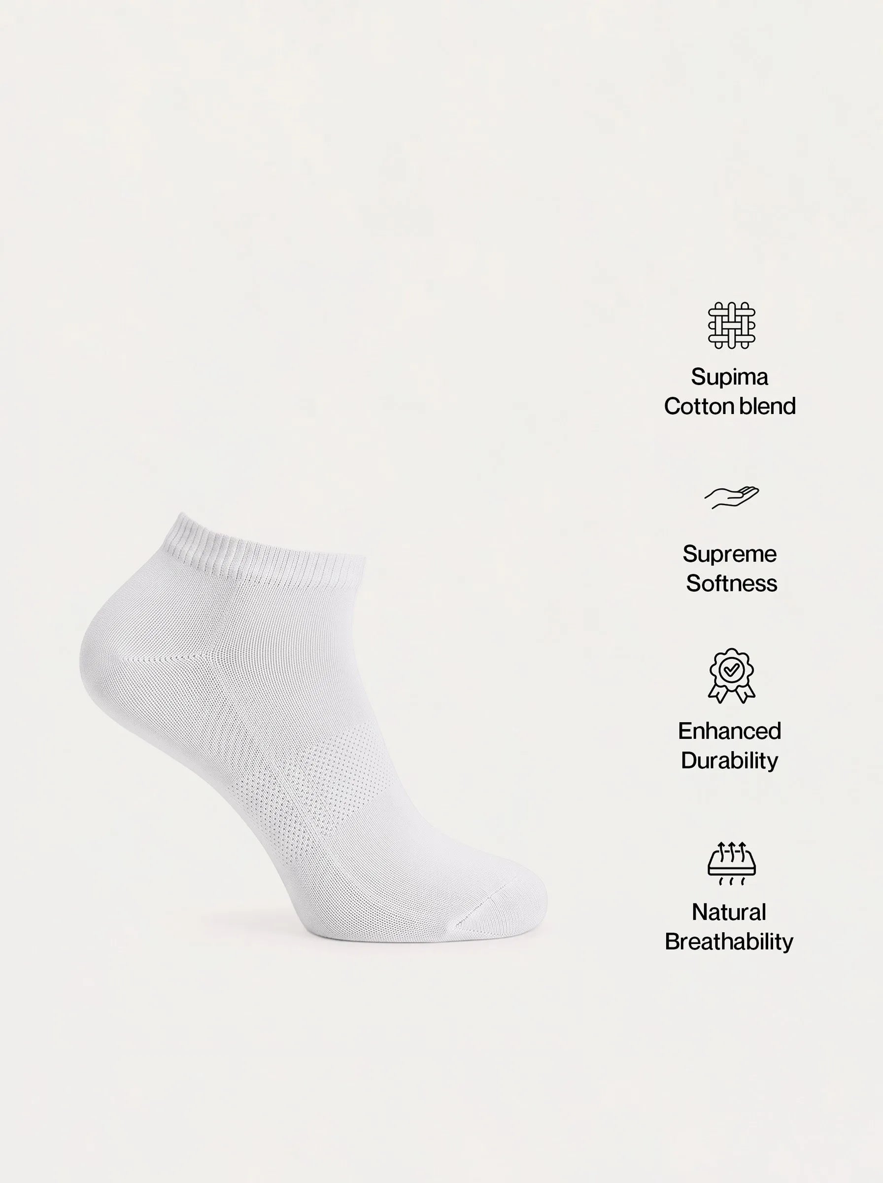 Socquettes invisibles en coton Supima® — Lot de 3