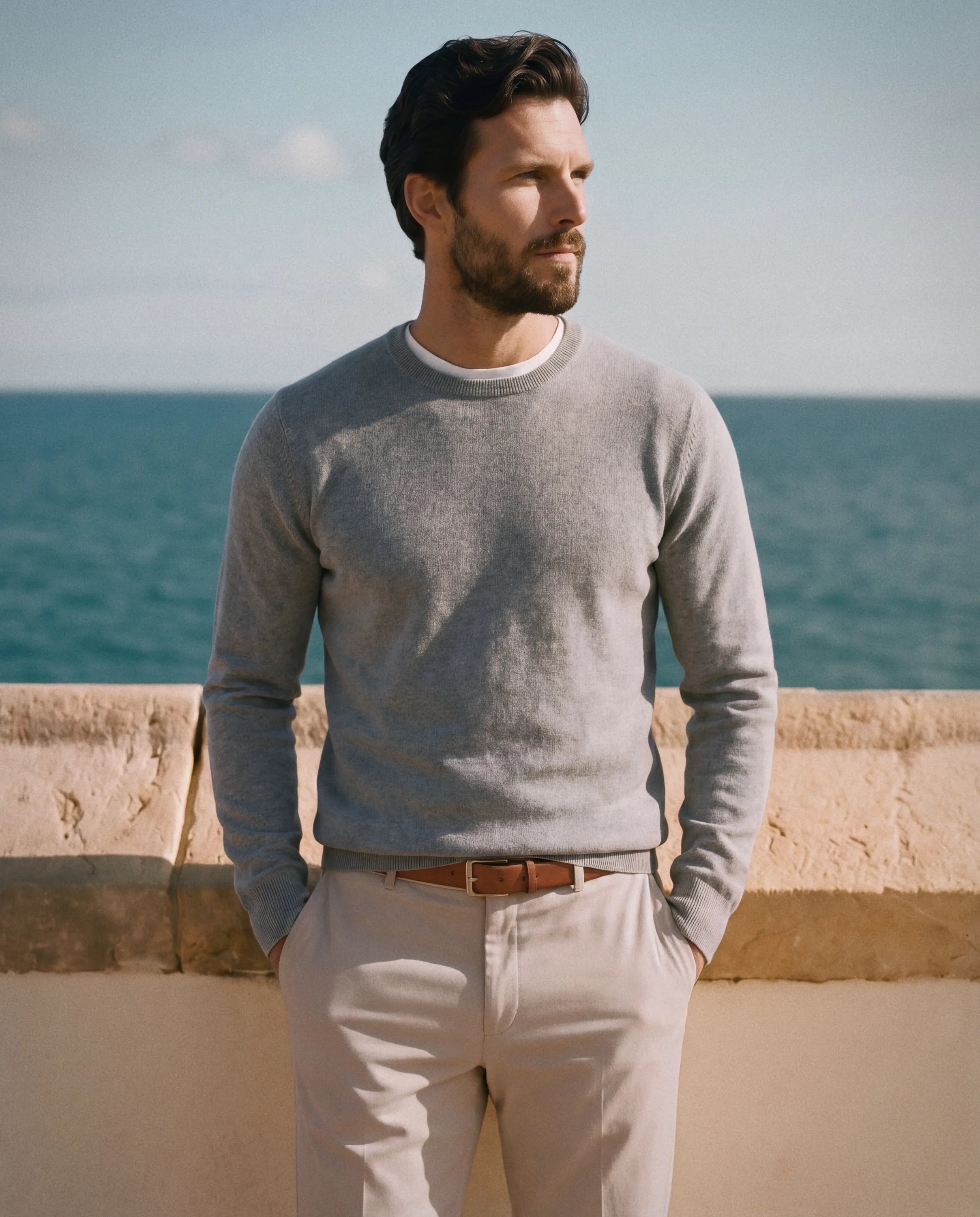 Mongolian Cashmere Crew Sweater