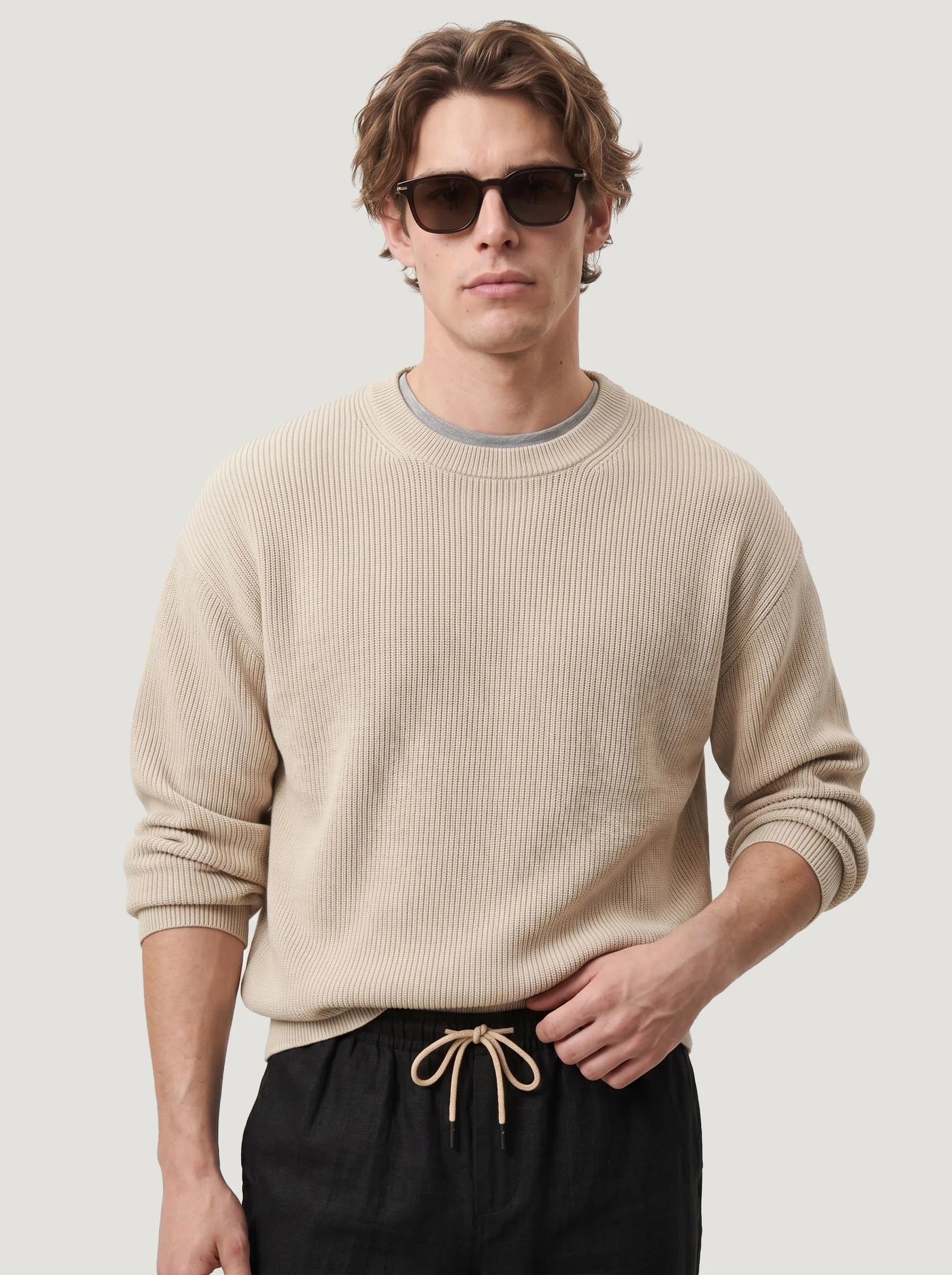 Pantaloni con coulisse in 100% lino europeo — Confezione da 2