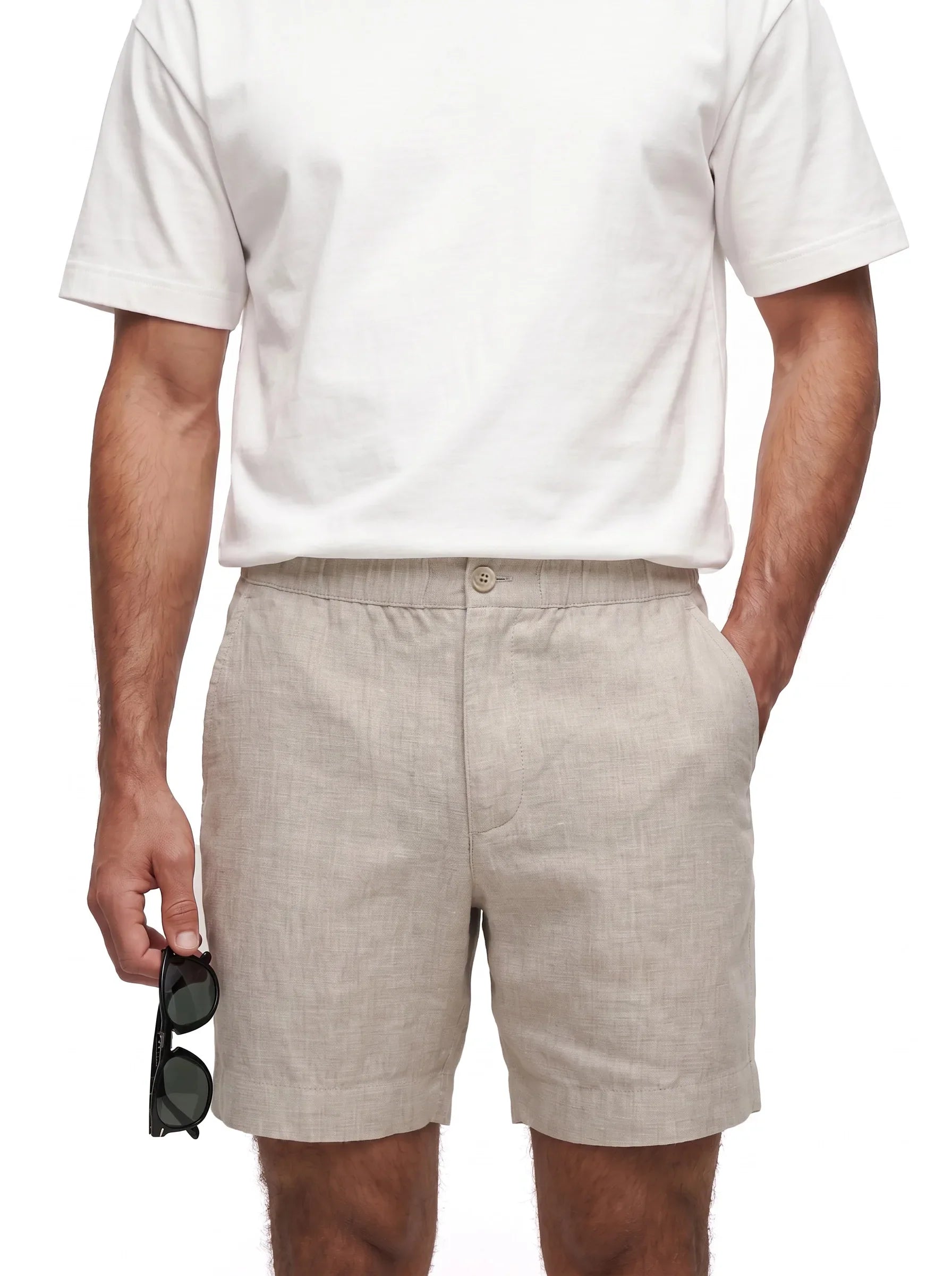 100% European Linen Dress Shorts — 2-Pack