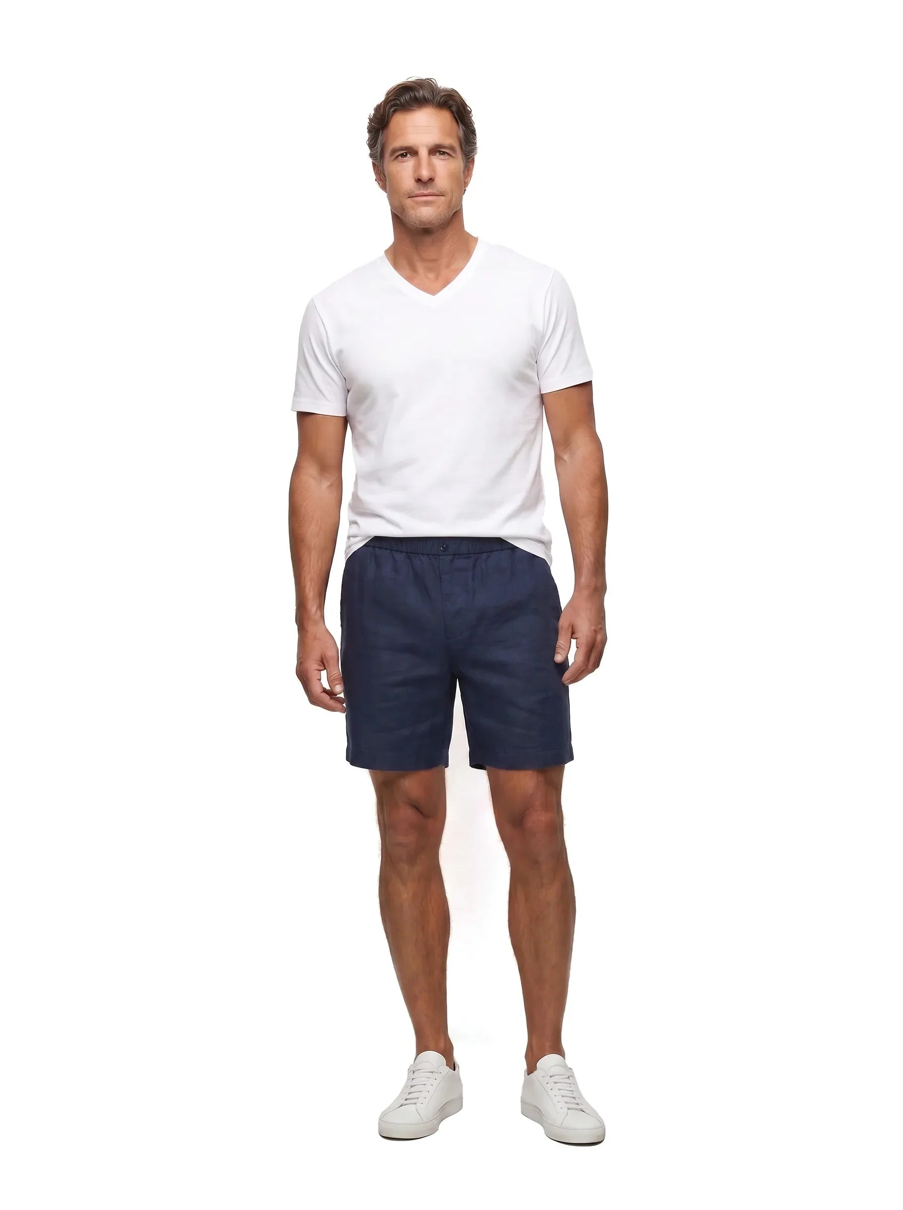 100% European Linen Dress Shorts — 2-Pack