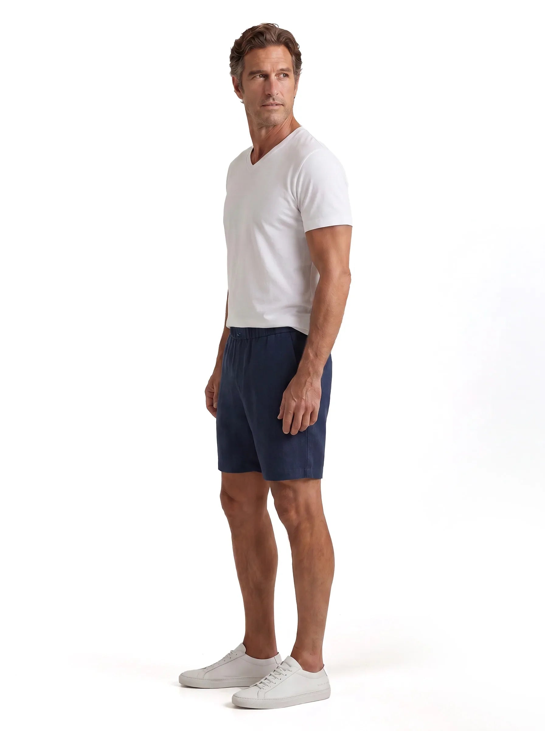 100% European Linen Dress Shorts — 2-Pack