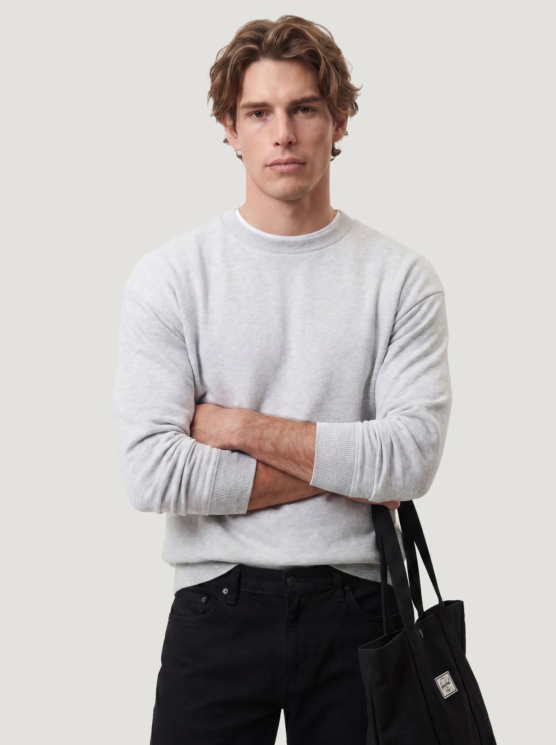 Pull col rond en coton biologique