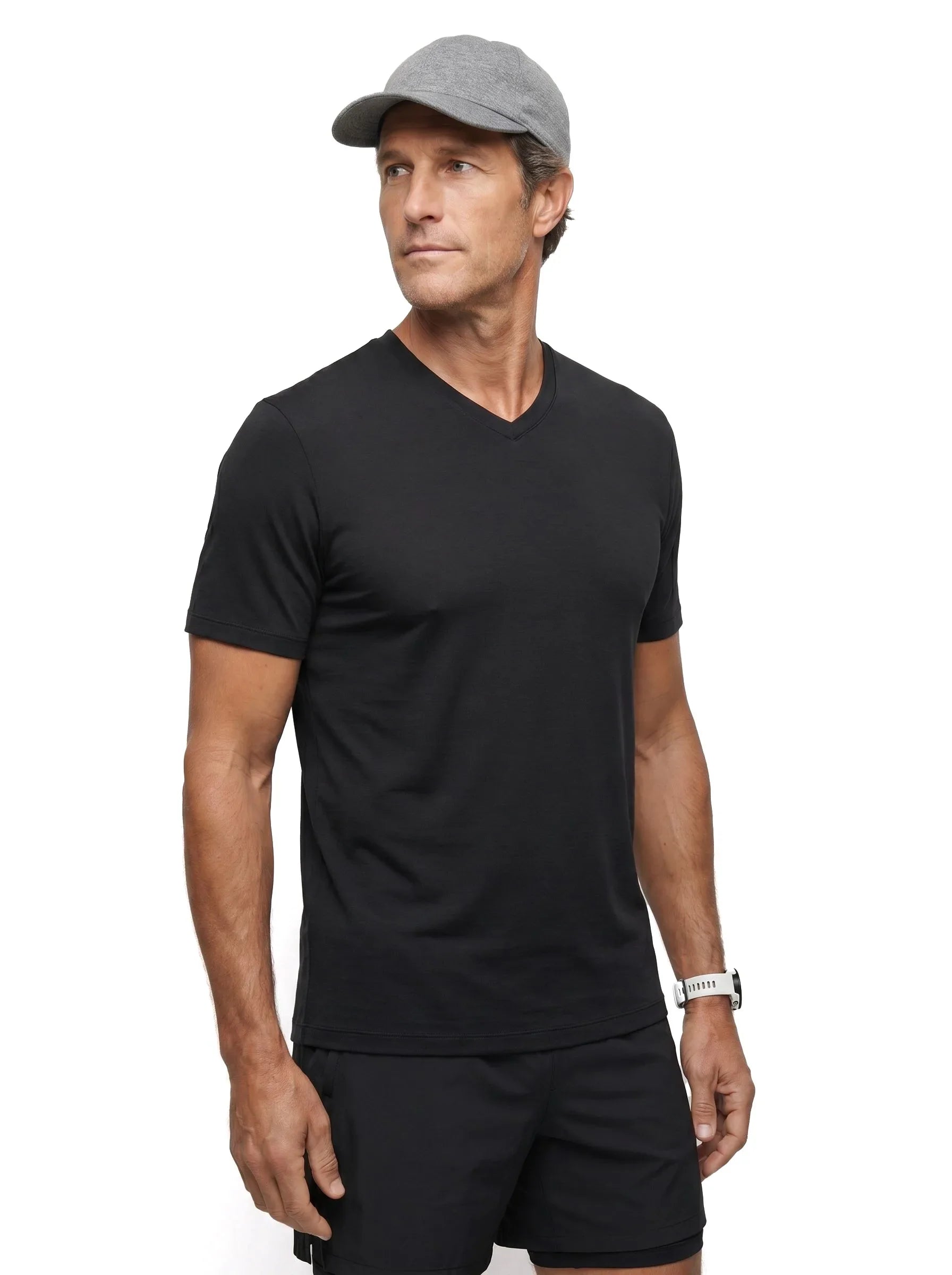 T-shirt scollo a V AirPace™ Performance — Confezione da 3