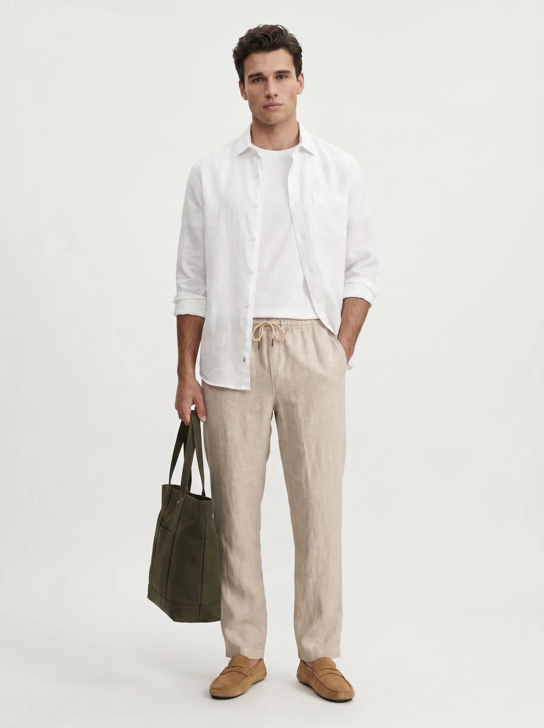 100% European Linen Casual Pants — 2-Pack