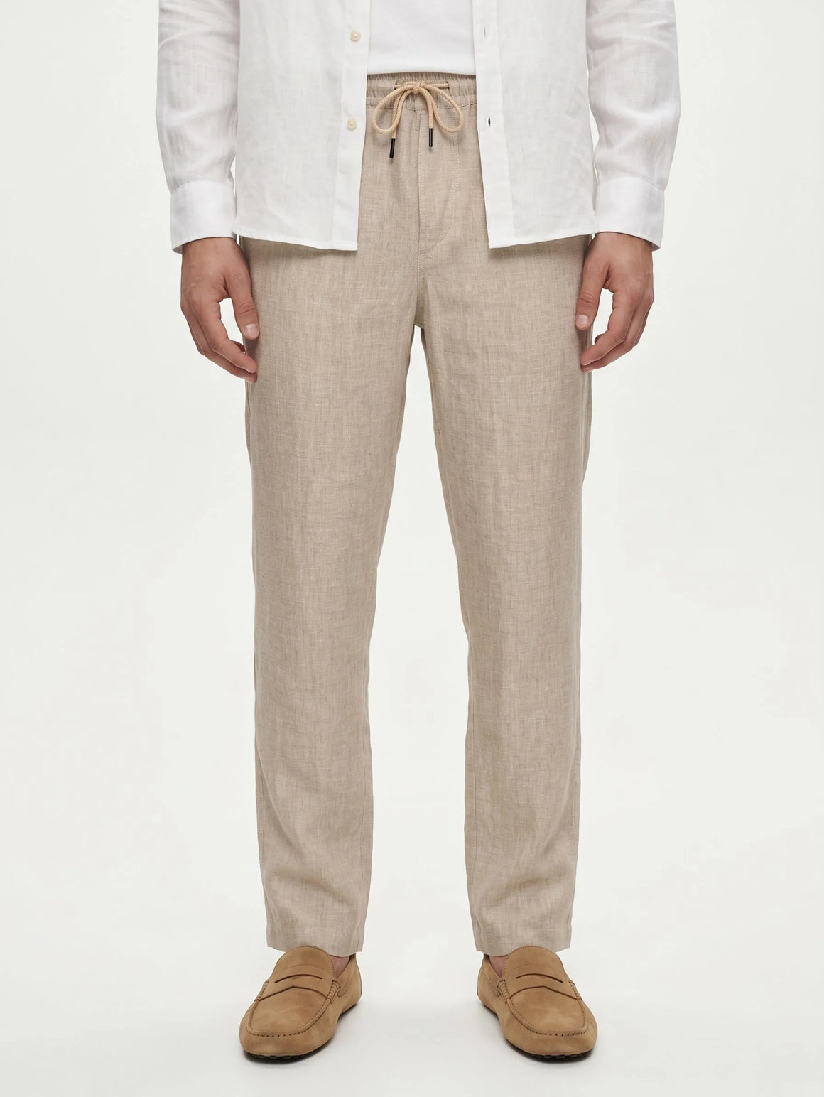 Pantalon décontracté 100 % lin européen