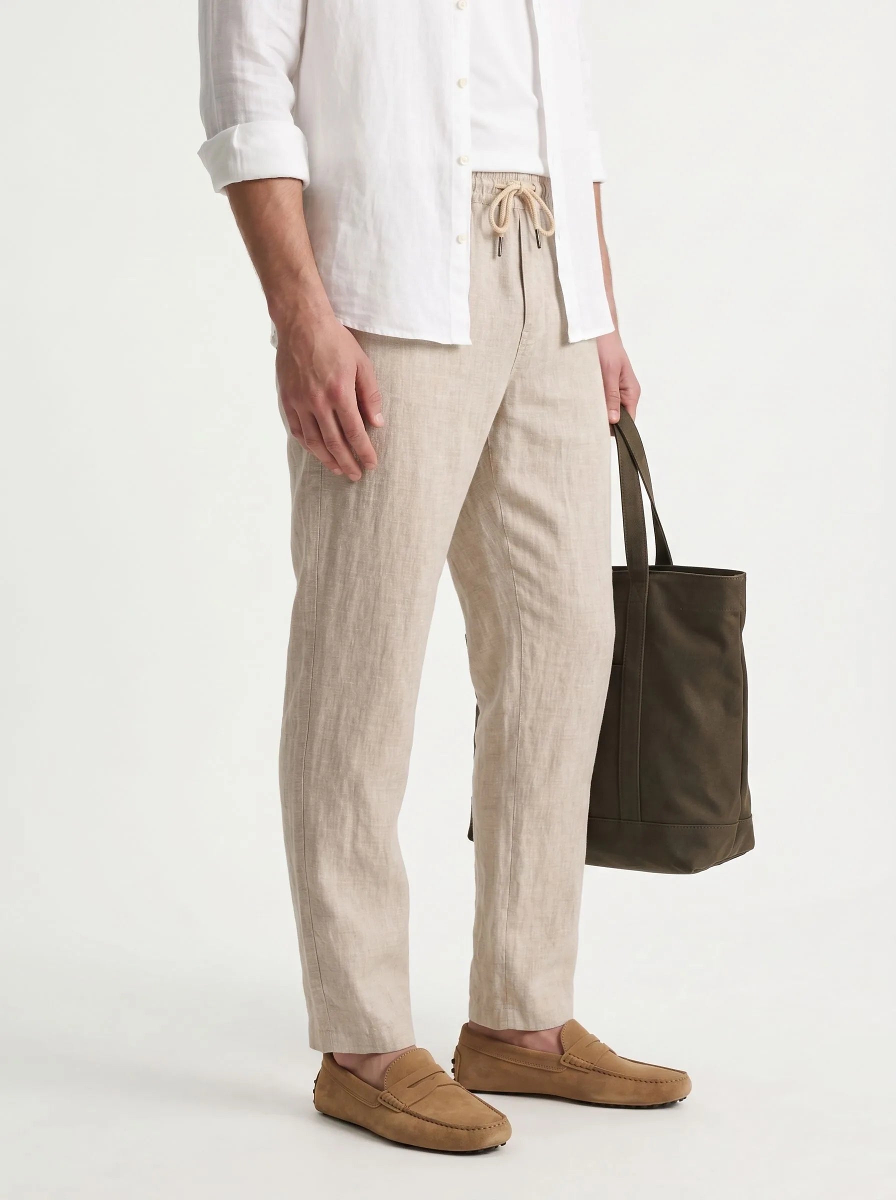 100% European Linen Casual Pants