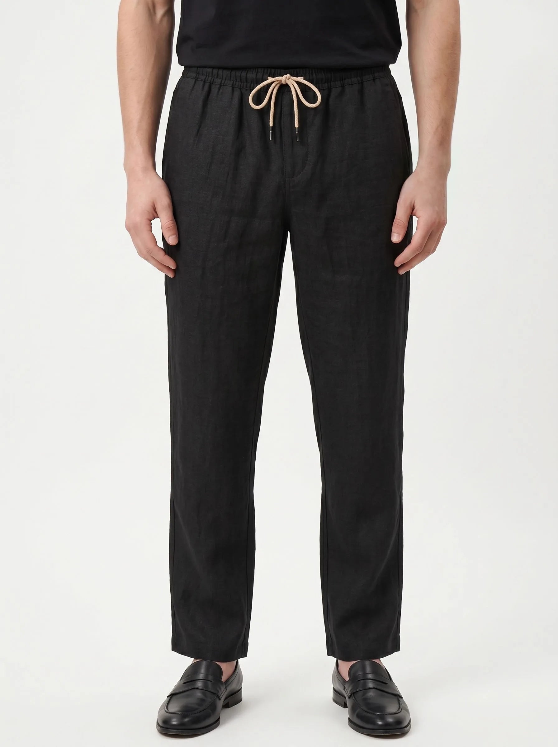100% European Linen Casual Pants