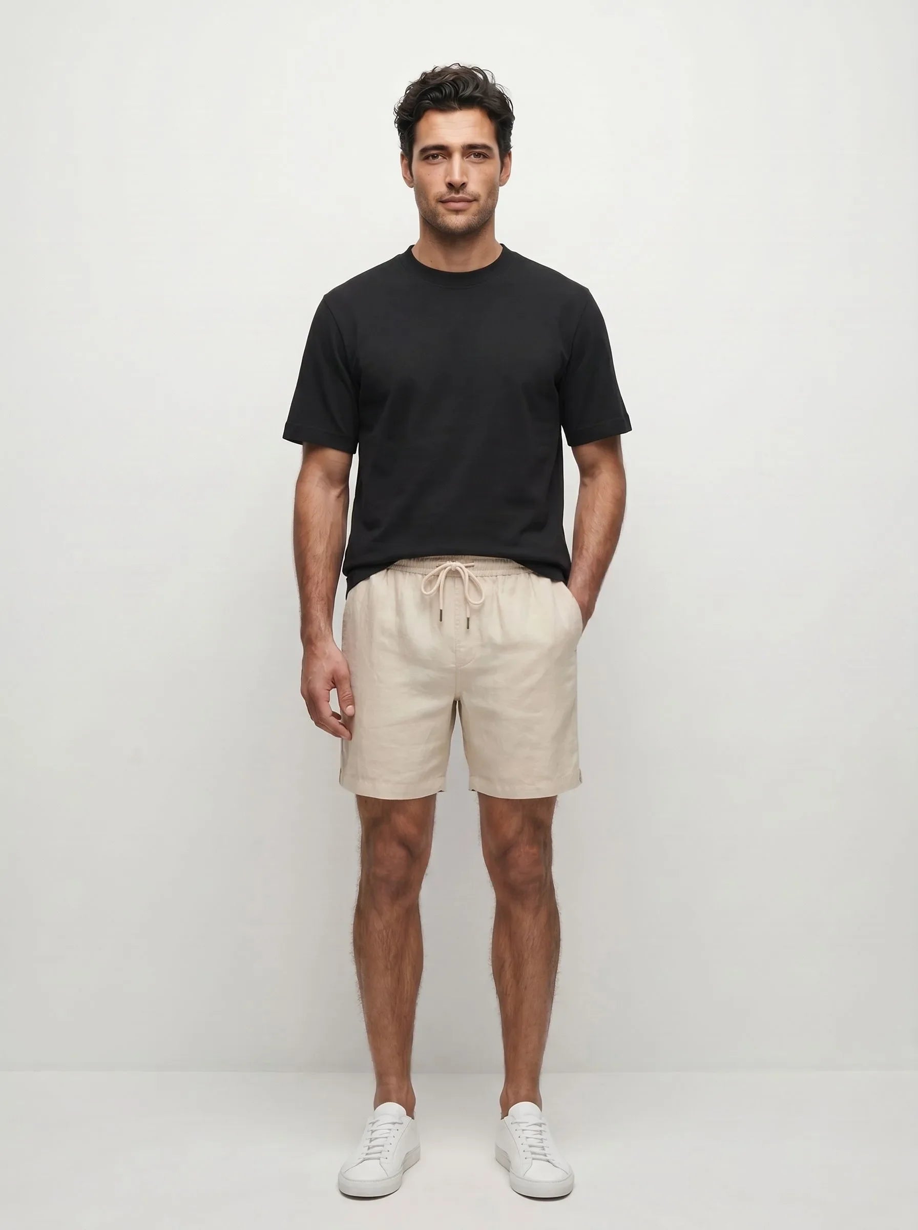 100% European Linen Casual Shorts — 2-Pack