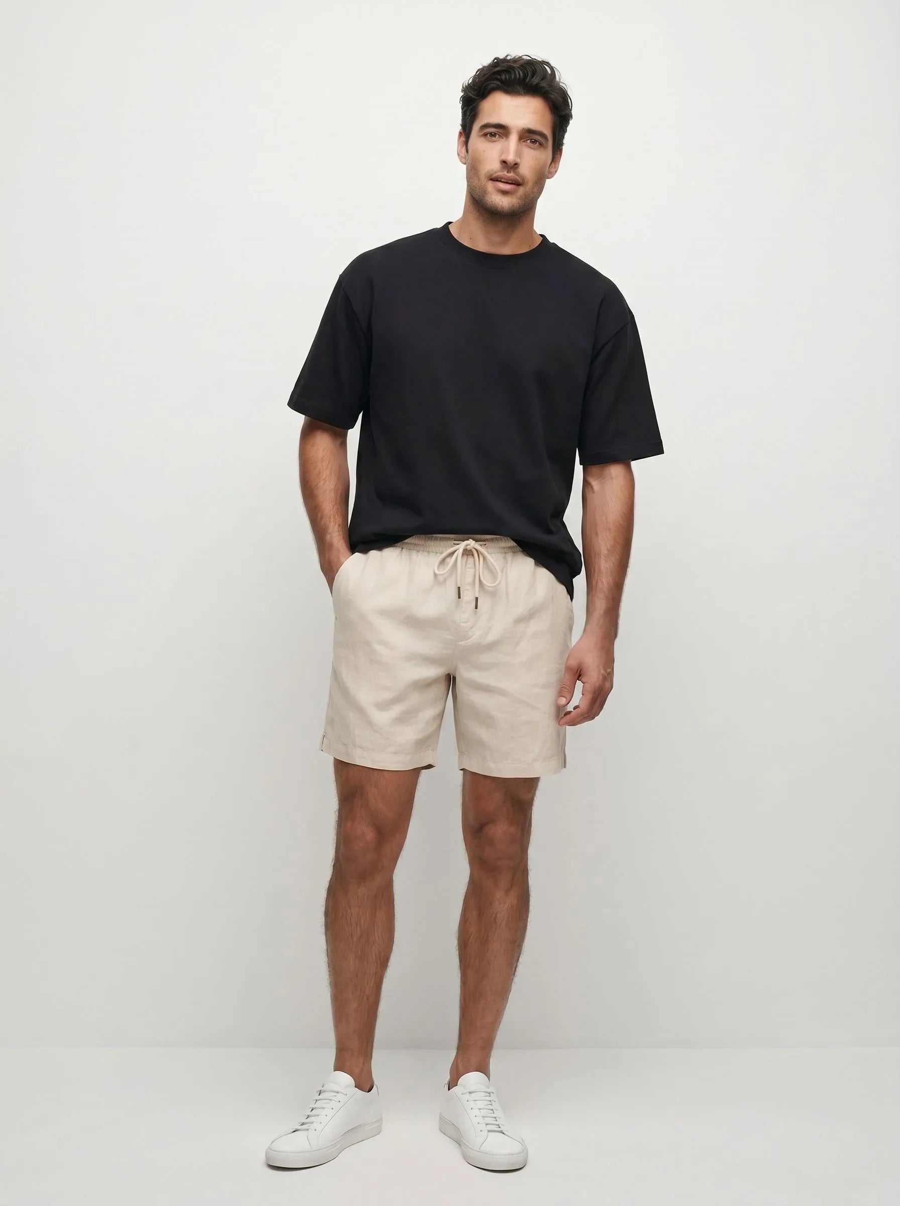 100% European Linen Casual Shorts — 2-Pack