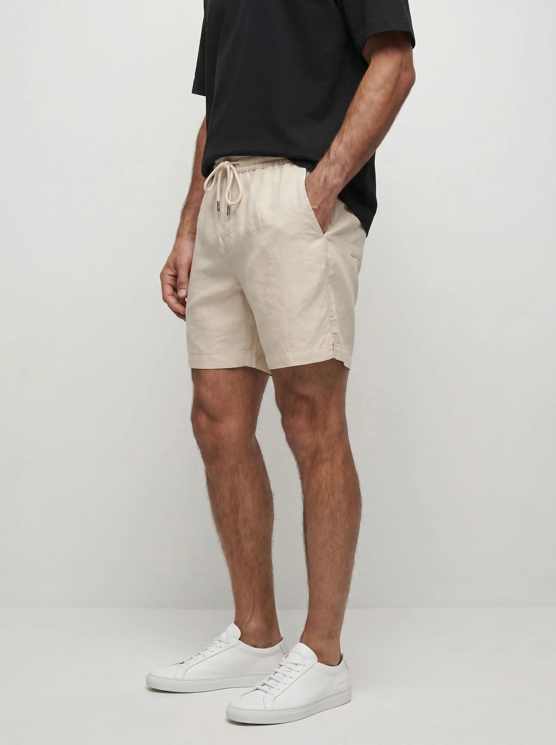 100% European Linen Casual Shorts