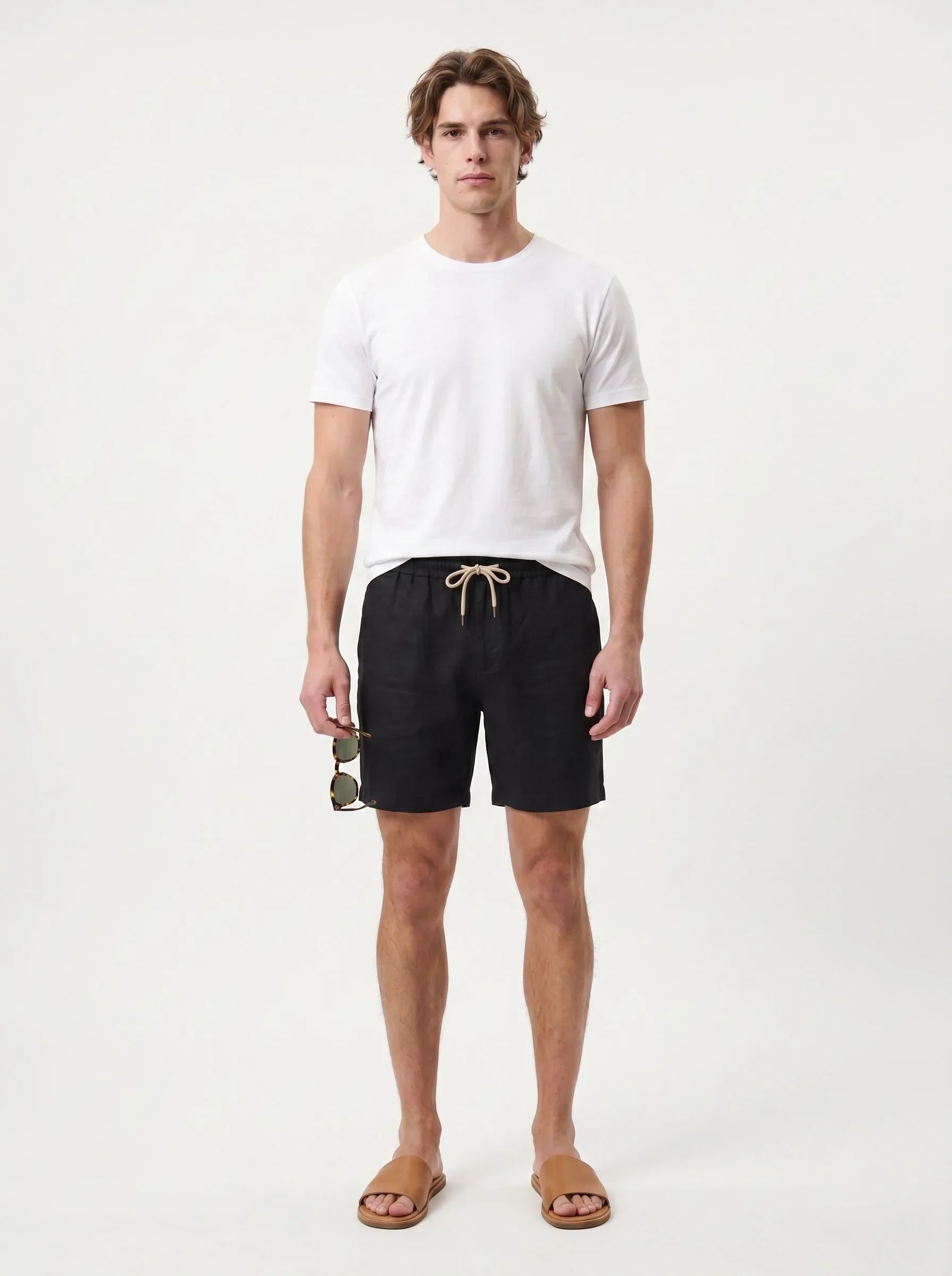 100% European Linen Casual Shorts — 2-Pack