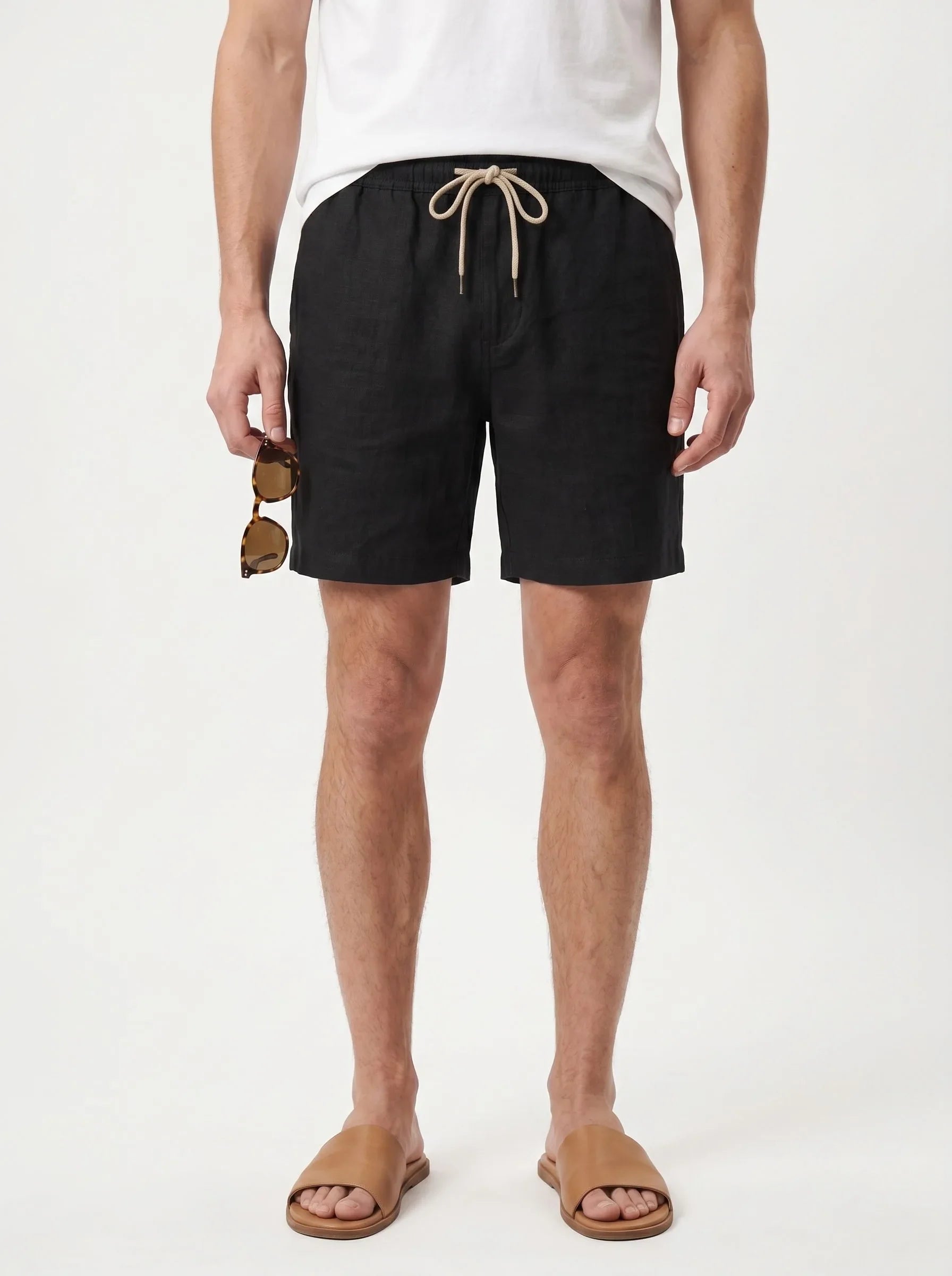 100% European Linen Casual Shorts — 2-Pack