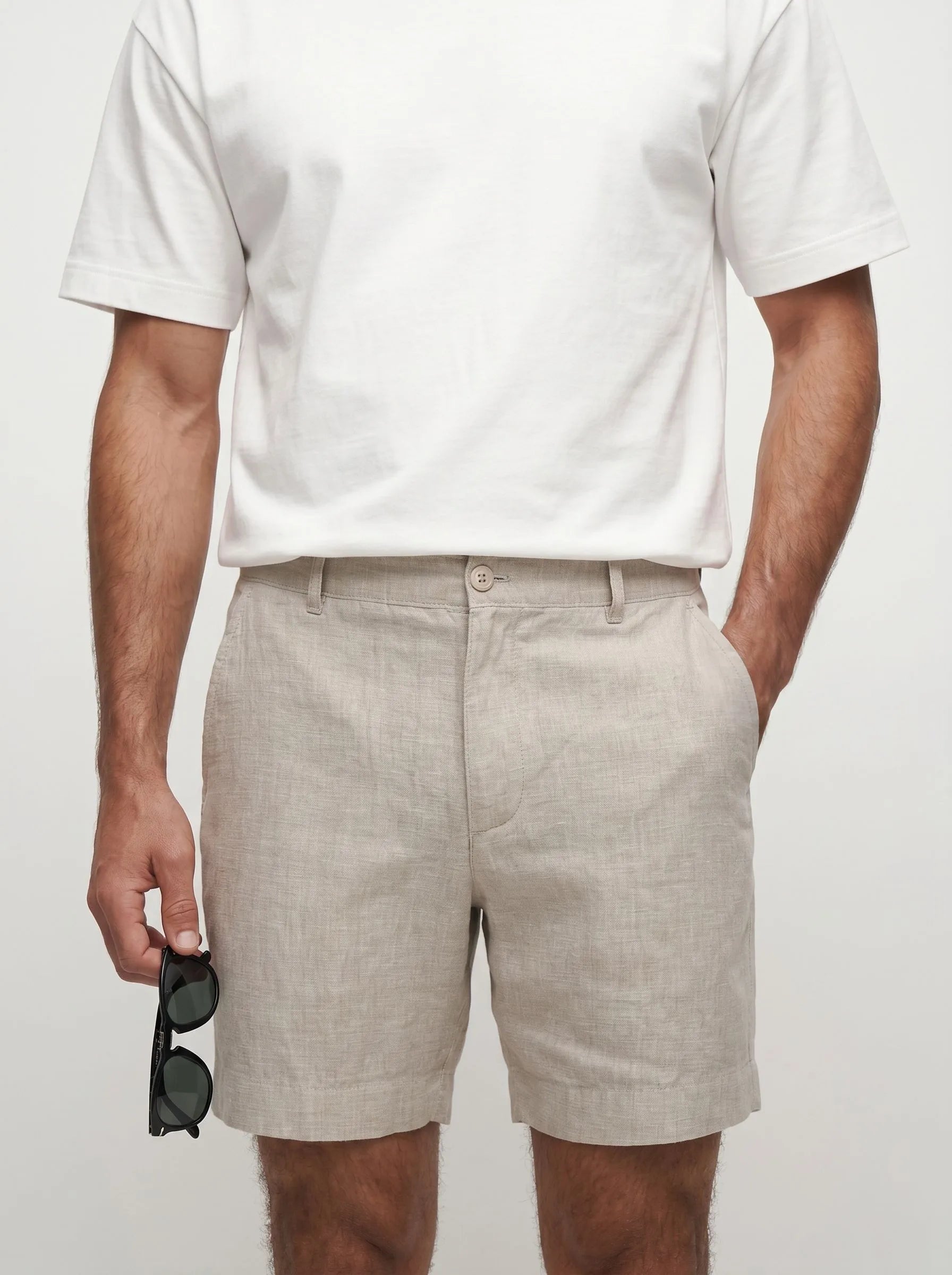 100% European Linen Dress Shorts