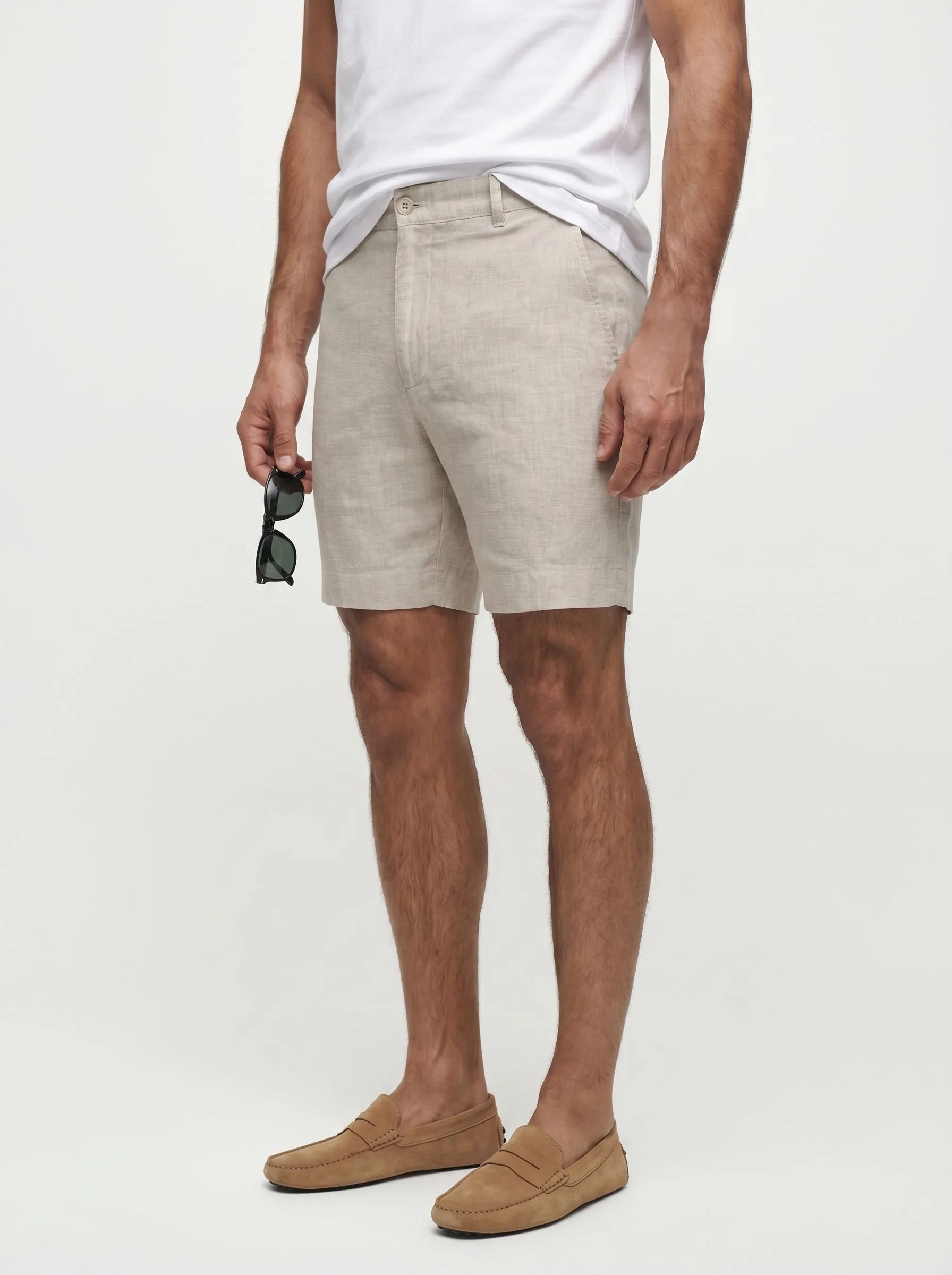 100% European Linen Dress Shorts