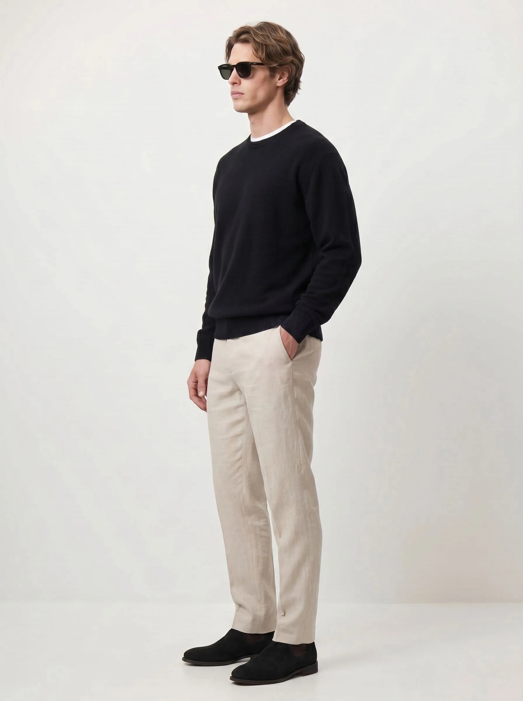 Mongolian Cashmere Crew Sweater