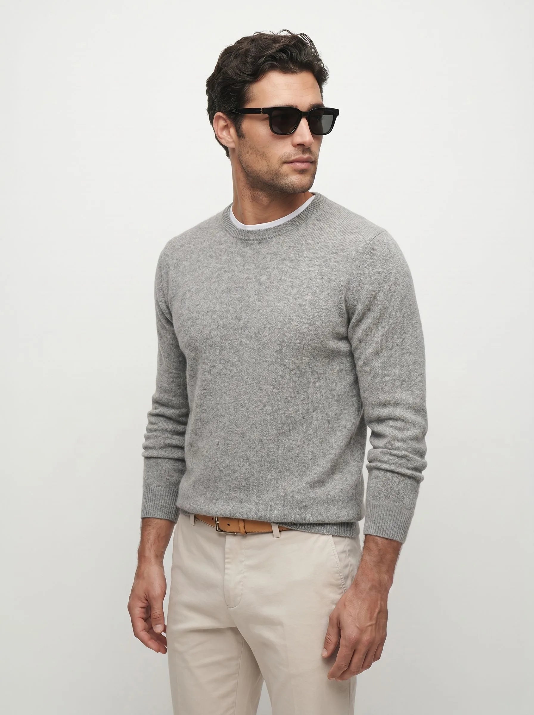 Mongolian Cashmere Crew Sweater