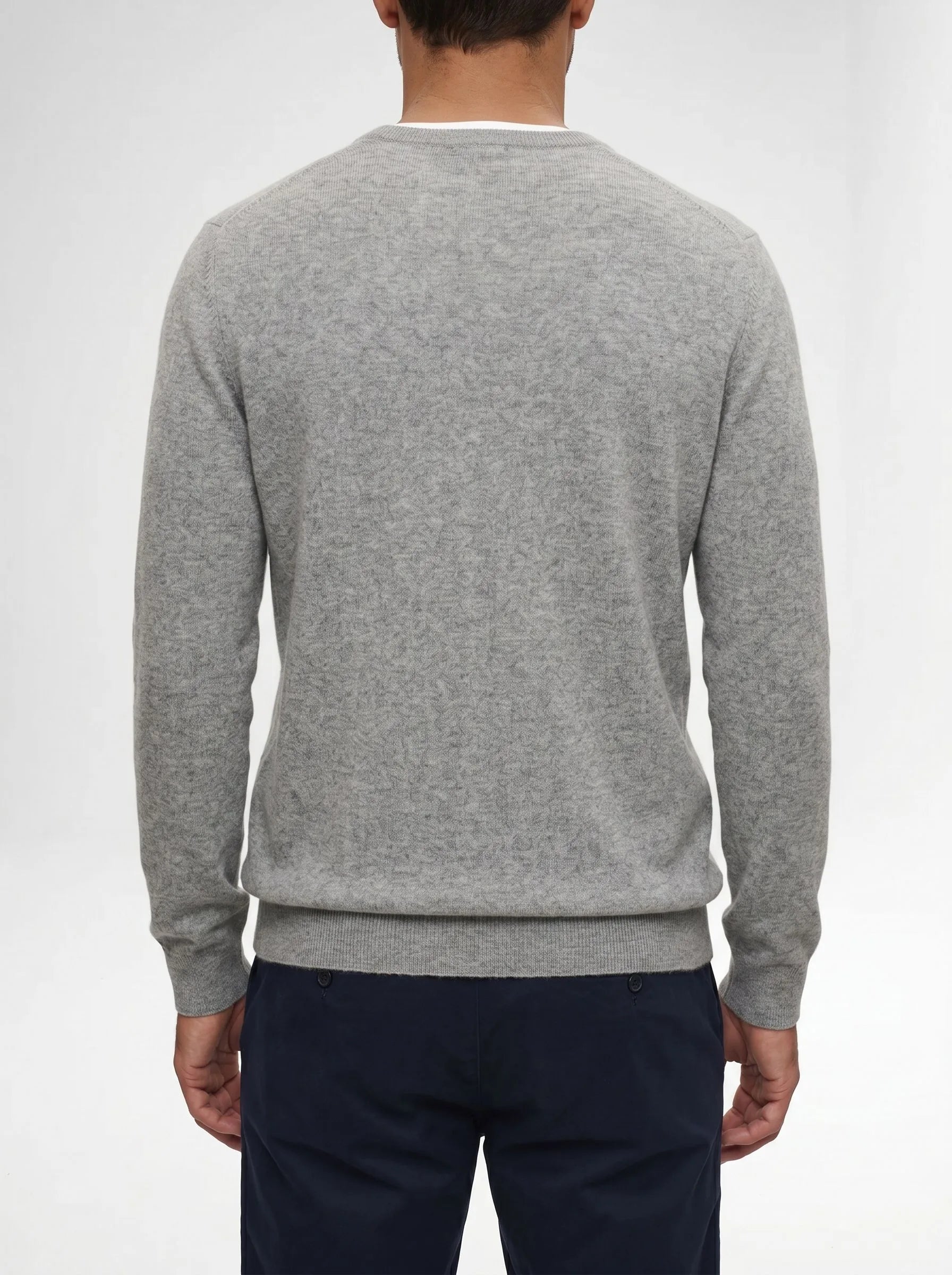Mongolian Cashmere V-Neck Sweater