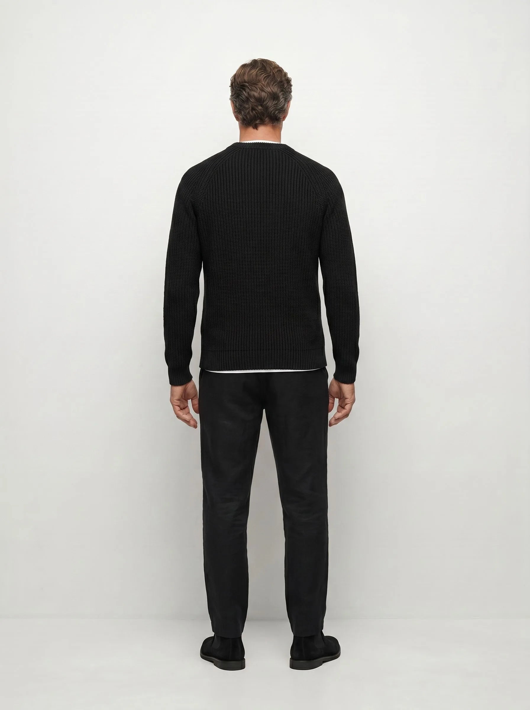 Organic Cotton Ribbed Crewneck Sweater