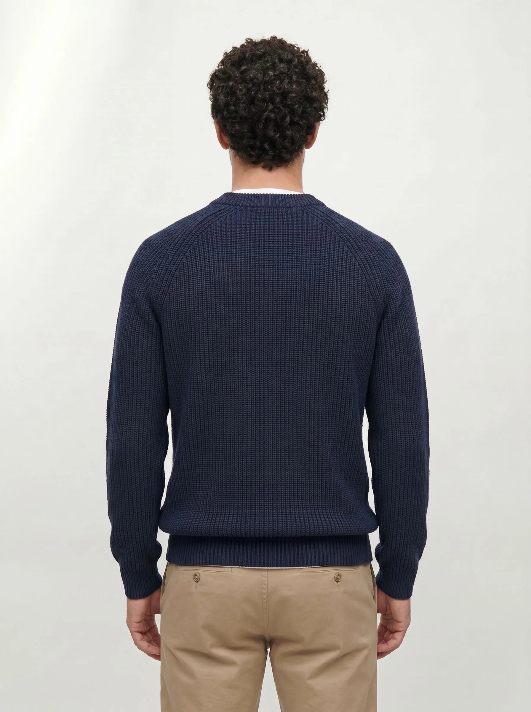 Organic Cotton Ribbed Crewneck Sweater