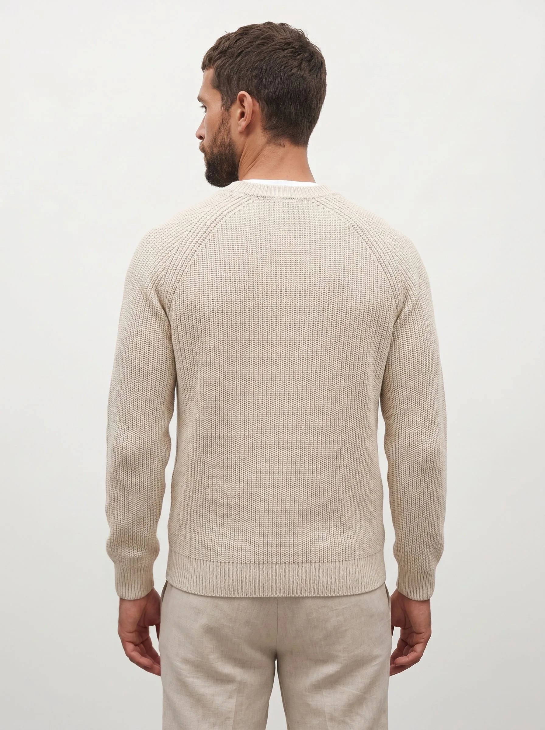 Organic Cotton Ribbed Crewneck Sweater