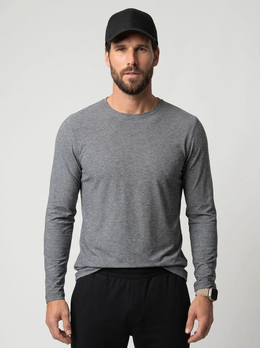 FlowBlend™ Active Manica Lunga Girocollo — Confezione da 3