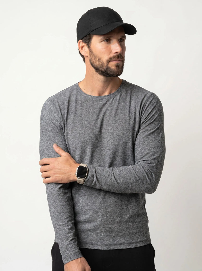 FlowBlend™ Active Manica Lunga Girocollo — Confezione da 3