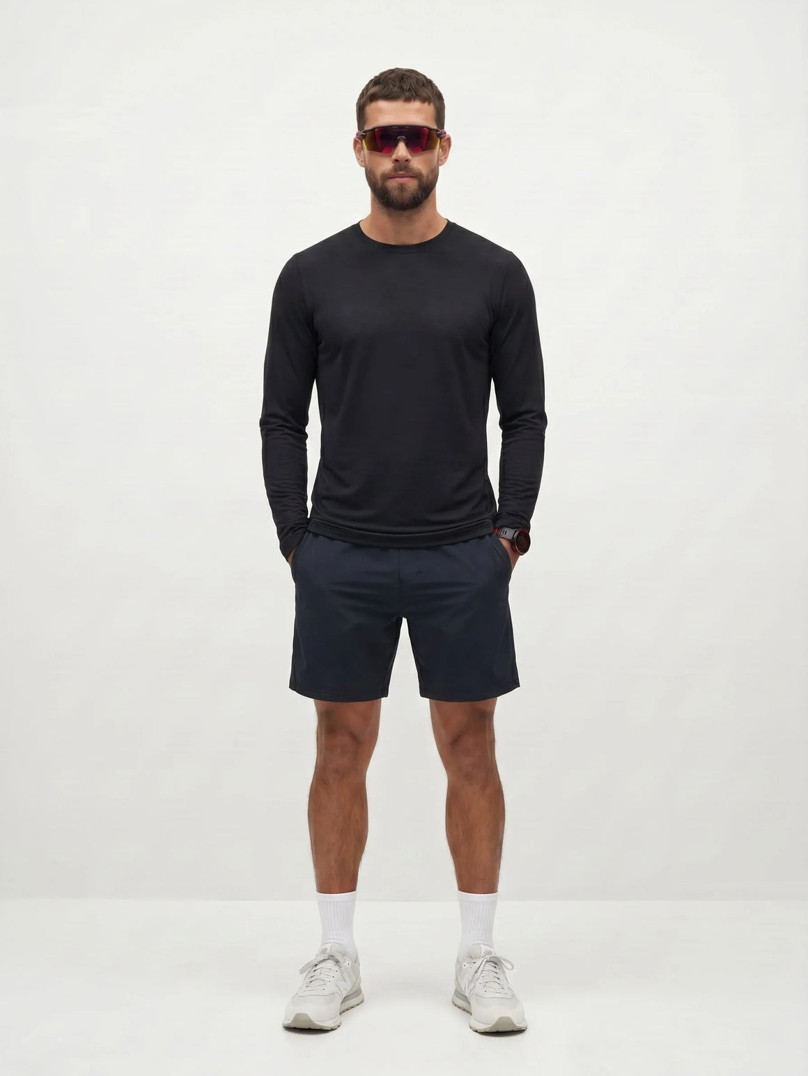 T-shirt performance à manches longues et col rond AirPace™