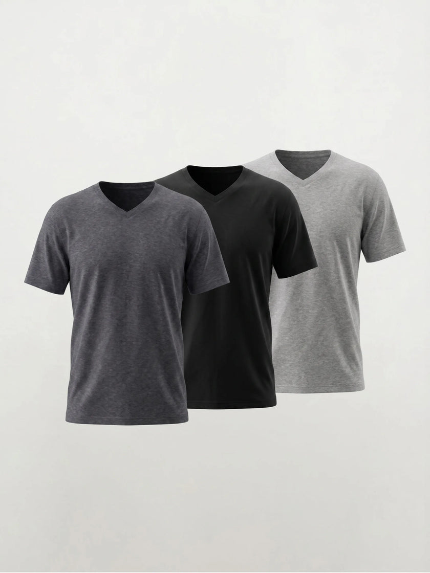 T-shirt con scollo a V AirPace™ Performance — Confezione da 3